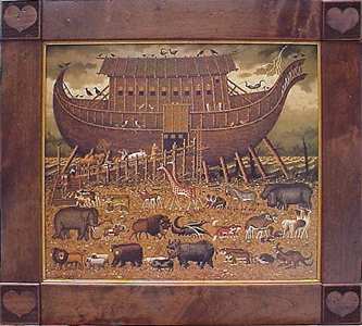 Noah and Friends Canvas by Charles Wysocki