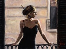 fabian perez balcony at buenos aires at the white wall
