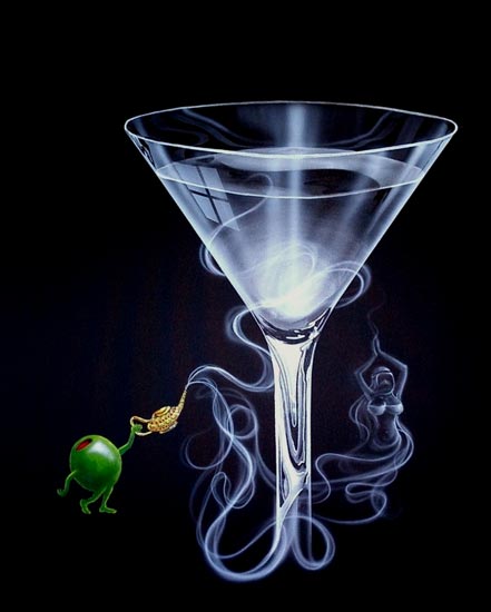 michael godard martini genie