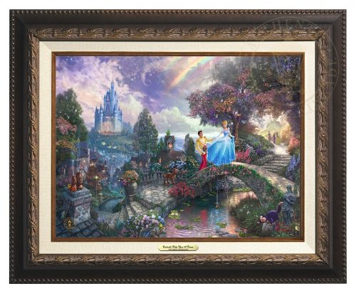 Cinderella Wishes Upon a Dream - Canvas Classic (Aged Bronze Frame)