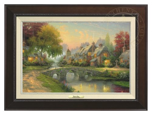 Cobblestone Bridge - Canvas Classic (Espresso Frame)