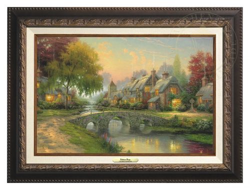Cobblestone Bridge - Canvas Classic (Aged Bronze Frame)