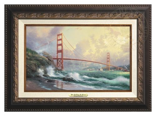San Francisco, Golden Gate Bridge - Canvas Classic (Aged Bronze Frame)