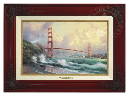 San Francisco, Golden Gate Bridge - Canvas Classic (Brandy Frame)