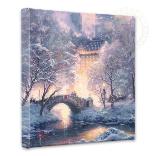 Holiday at Central Park - 14" x 14" Gallery Wrapped Canvas