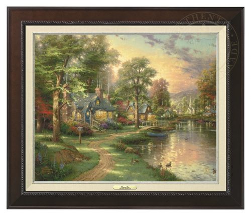 Hometown Lake - Canvas Classic (Espresso Frame)