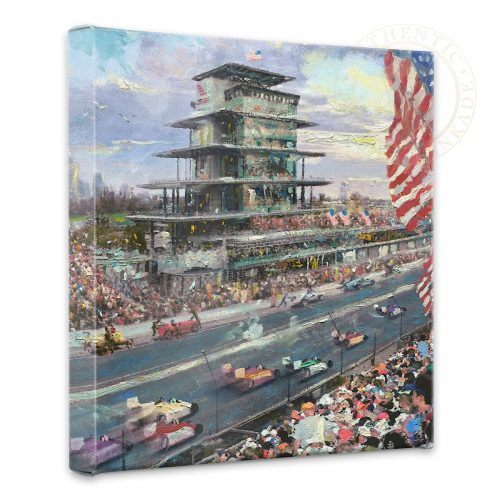 Indianapolis Motor Speedway, 100th Anniversary Study - 14" x 14" Gallery Wrapped Canvas