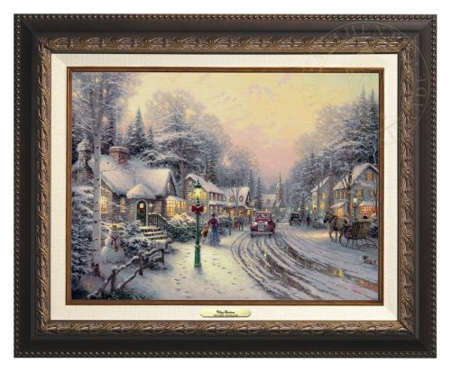 Village Christmas - Canvas Classic (Aged Bronze Frame)