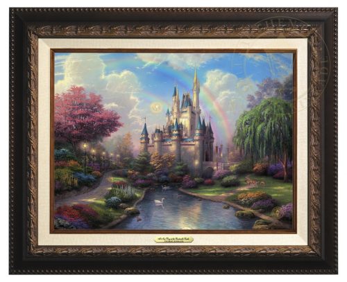 New Day At Cinderella Castle - Canvas Classic (Aged Bronze Frame)