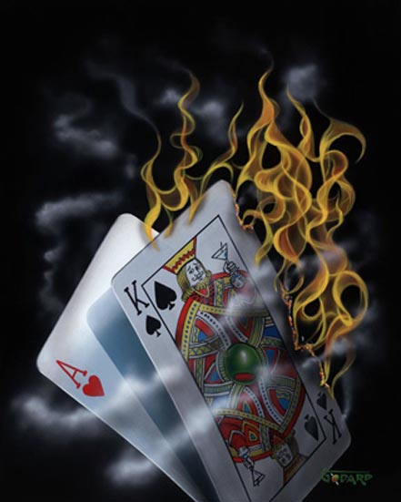 michael godard burning blackjack