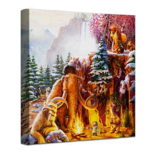 Ice Age (Right Panel Only) – 14″ x 14″ Gallery Wrapped Canvas