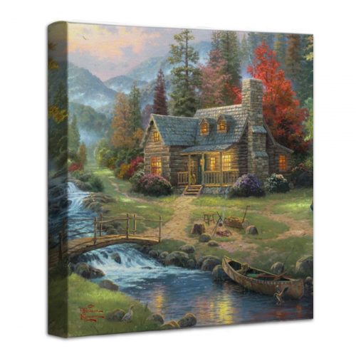 Mountain Paradise – 14″ x 14″ Gallery Wrapped Canvas