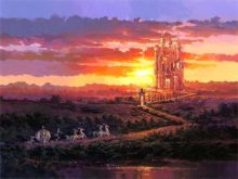 rodel gonzalez castle at sunset