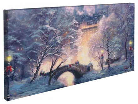 Holiday at Central Park – 16" x 31" Gallery Wrapped Canvas