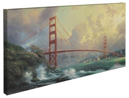 San Francisco, Golden Gate Bridge – 16" x 31" Gallery Wrapped Canvas