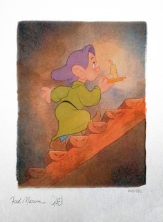 Disney Artwork Marvin Guell Leading the Way Snow White