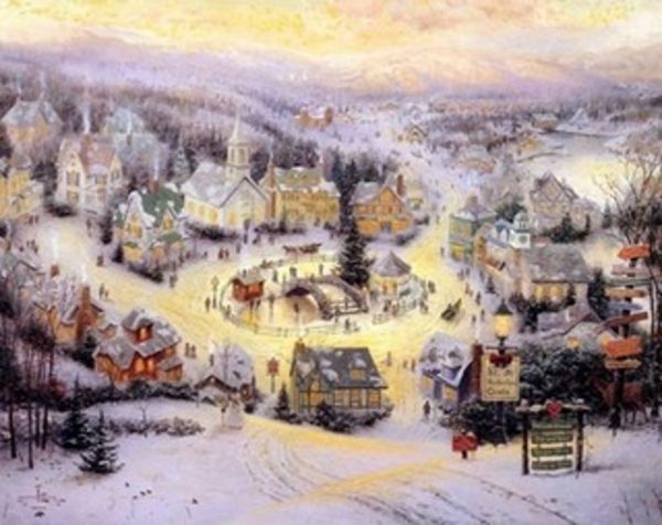 St. Nicholas Circle, by Thomas Kinkade - Village Gallery