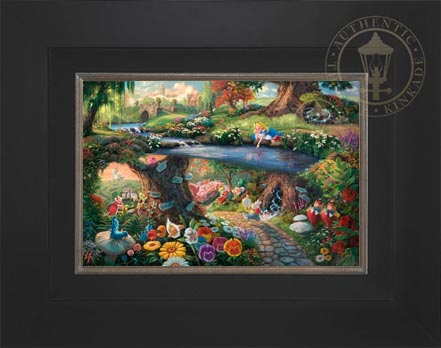 Alice in Wonderland Thomas Kinkade hot Canvas