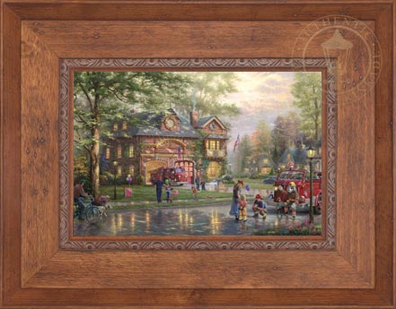 Hometown Firehouse, by Thomas Kinkade Studios - Village Gallery