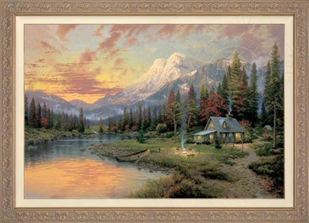 Thomas deals Kinkade Glory of Evening GP Canvas