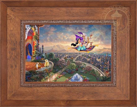 Aladdin, by Thomas Kinkade Studios - canvas / 12-x-18 / sn / rusand