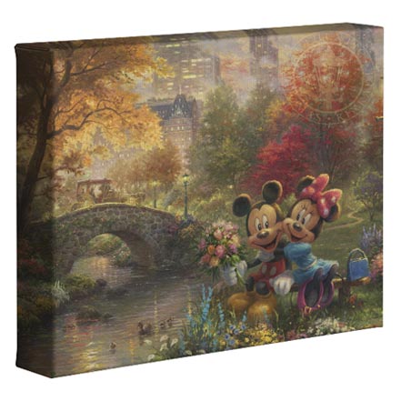 Mickey and Minnie – Sweetheart Central Park – 8″ x 10″ Gallery Wrapped Canvas