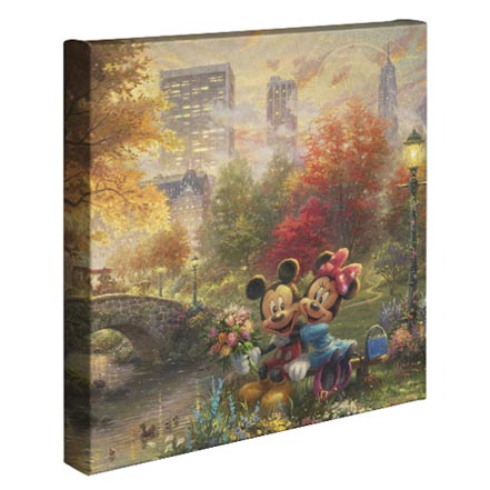 Mickey and Minnie – Sweetheart Central Park – 14″ x 14″ Gallery Wrapped Canvas