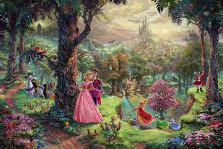 thomas kinkade sleeping beauty