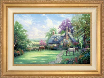 絵画『A Perfect Summer Day』 ジェーン・ウースター・スコット Perfect Summer Day, A, by Thomas Kinkade - Village Gallery