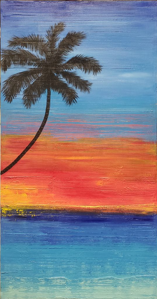 Palm at Sunset, by Sara Hawk - Village Gallery