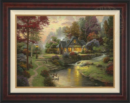 Sale Thomas Kinkade Stillwater Cottage Library Edition Art