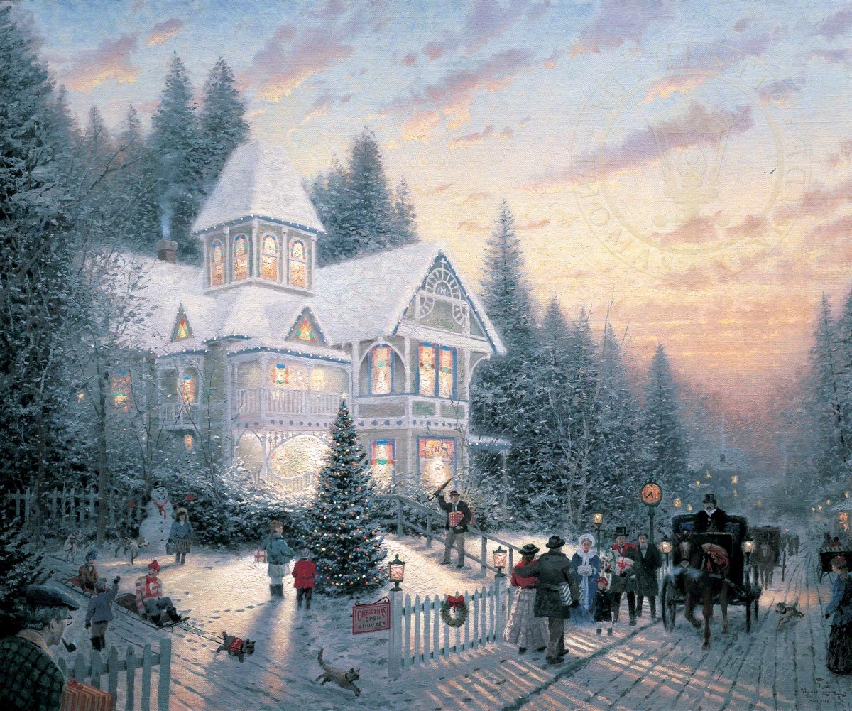 Thomas Kinkade Christmas Village 2025