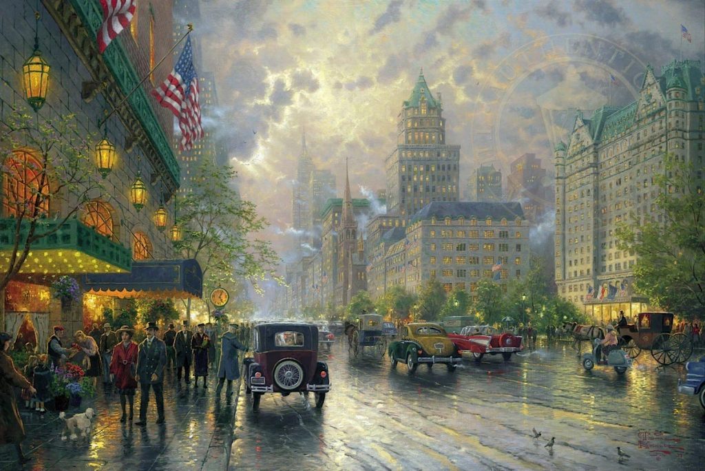 new york fifth avenue thomas kinkade