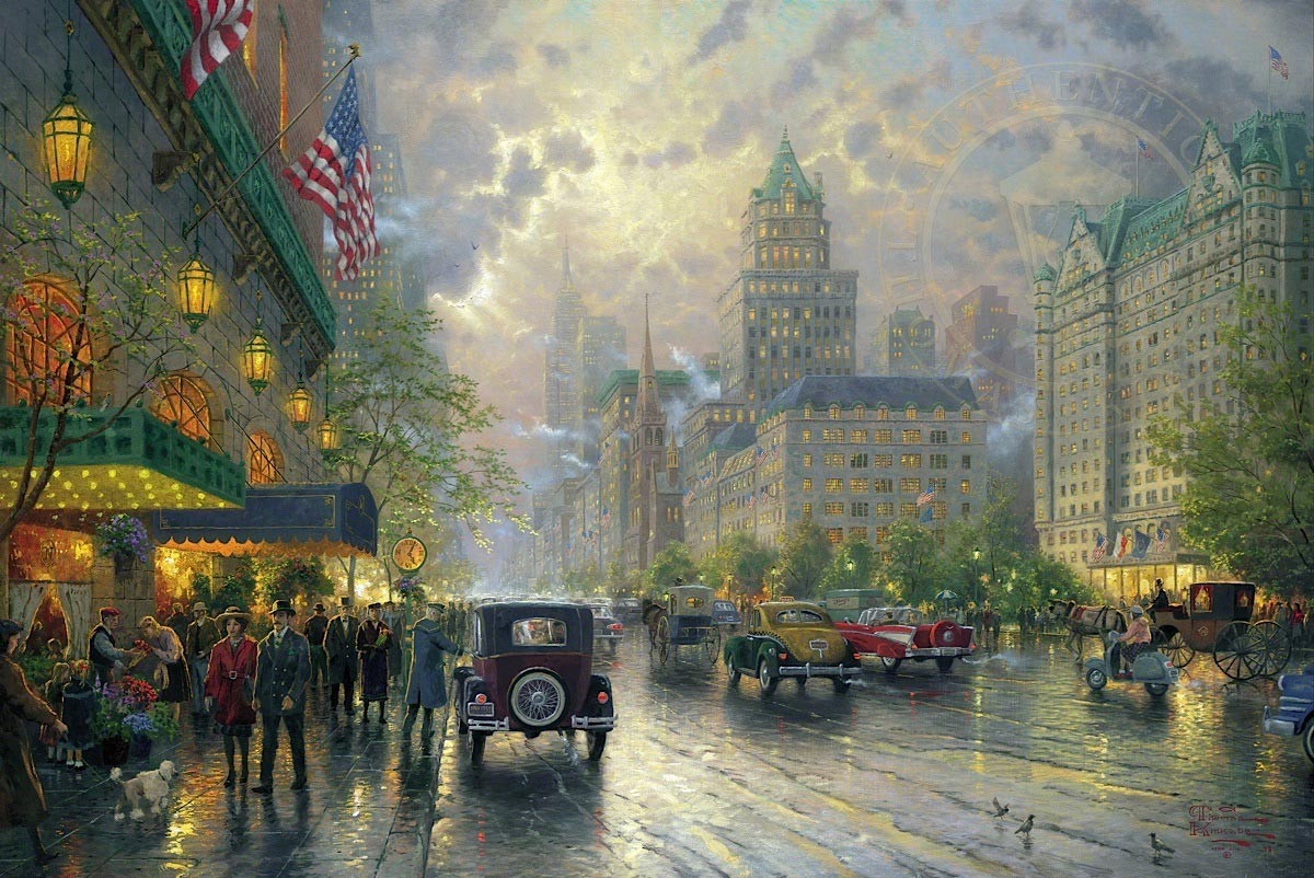 New York, Fifth Avenue, by Thomas Kinkade - Village Gallery