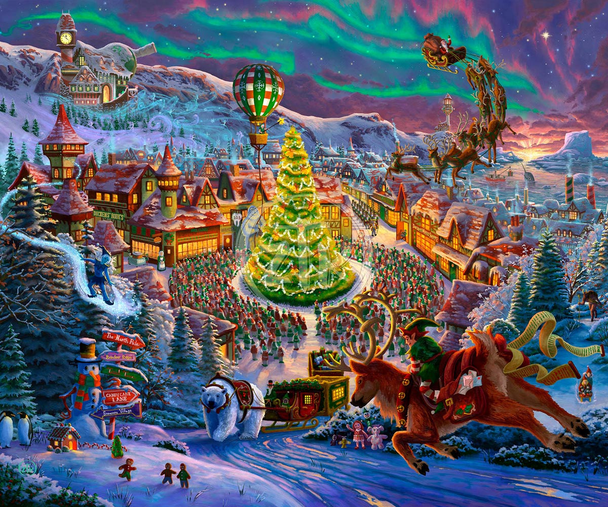 Santa s North Pole By Zac Kinkade Village Gallery