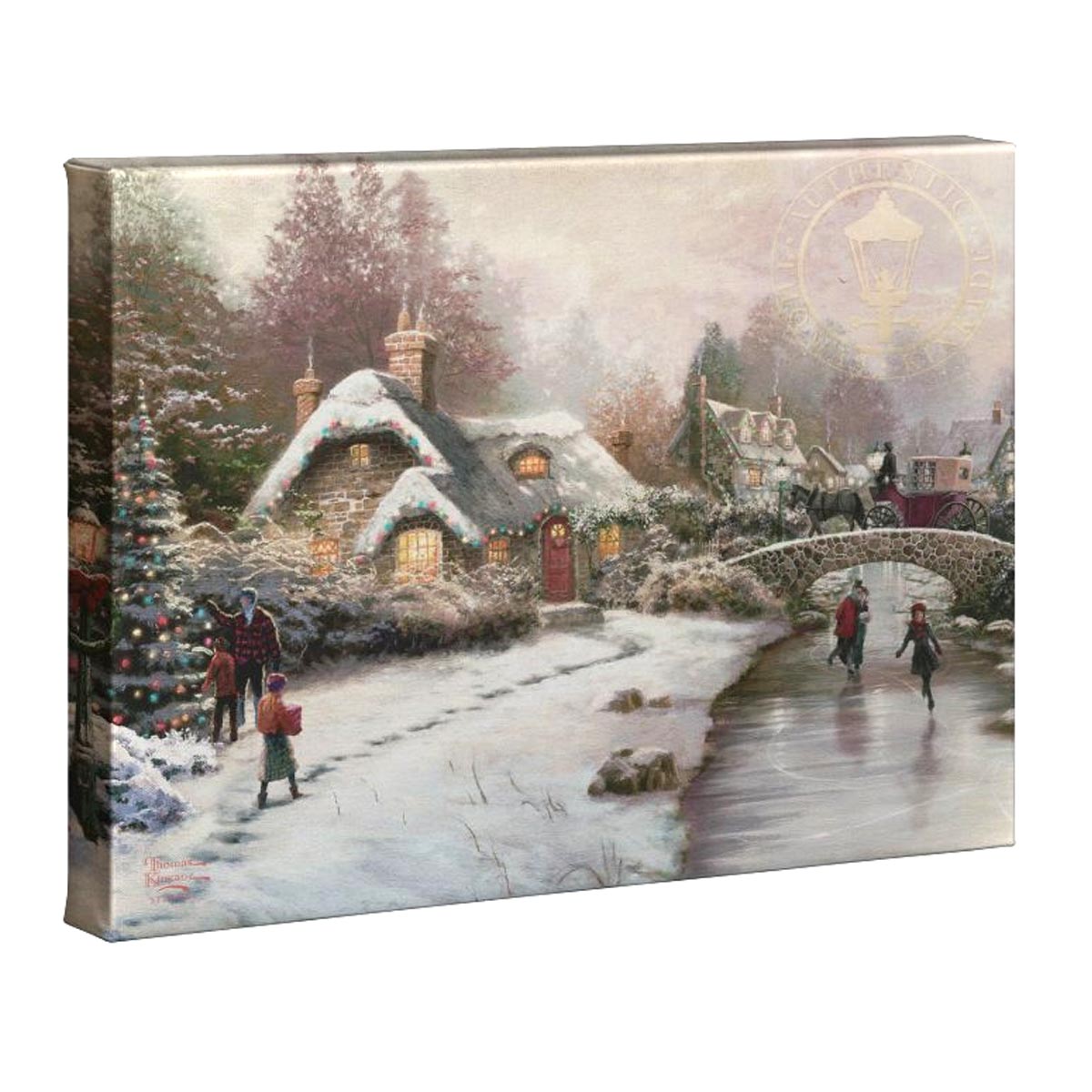 Thomas Kinkade Studios The Nativity 10 x 14 Wrapped Canvas