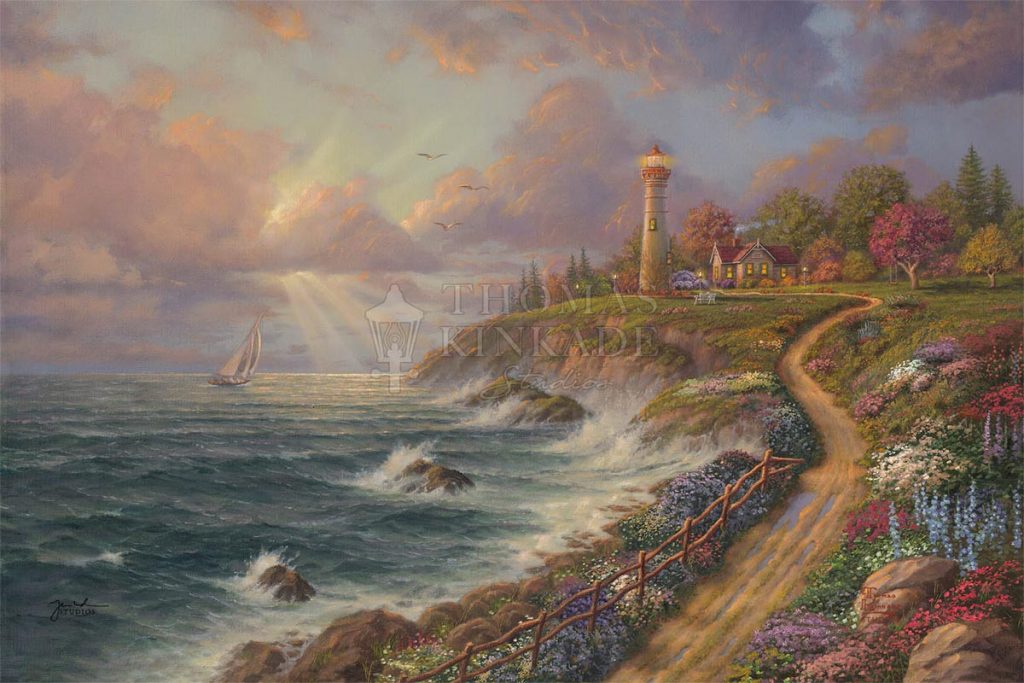 Lighthouses Archives Village Gallery   Thomas Kinkade Returning Home 1024x683 