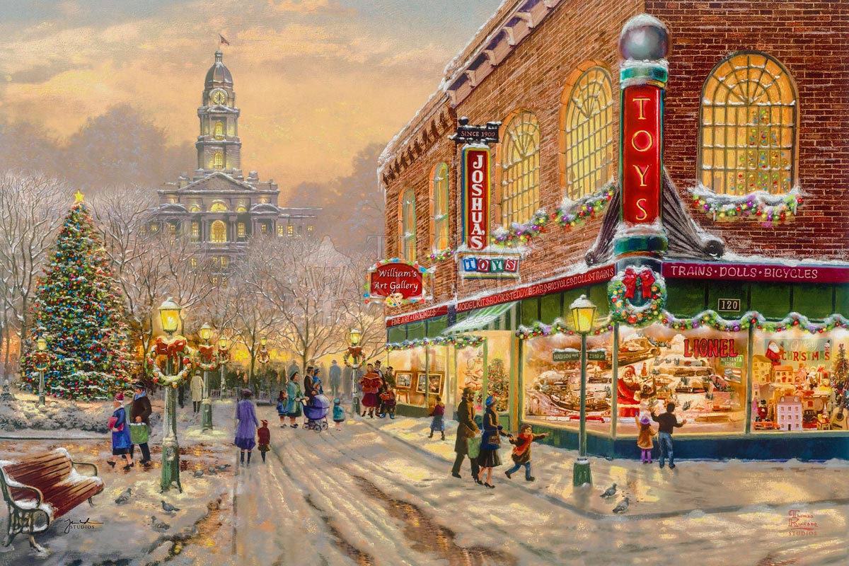 Thomas Kinkade Christmas Village 2024 - Fidela Pearla