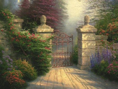 thomas kinkade the open gate