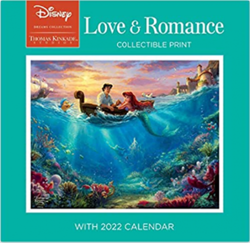Disney Dreams Collection by Thomas Kinkade Studios: Collectible Print with 2022: Love & Romance calendar