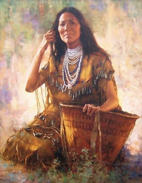 howard terpning isdzan-apache woman