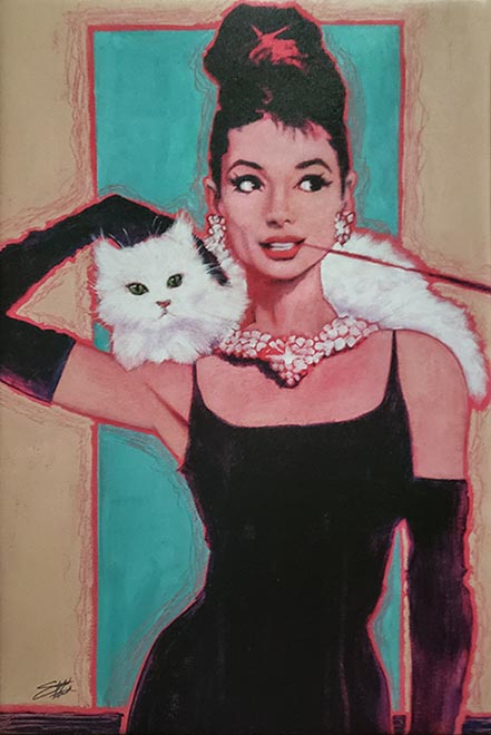 stephen fishwick audrey with cat