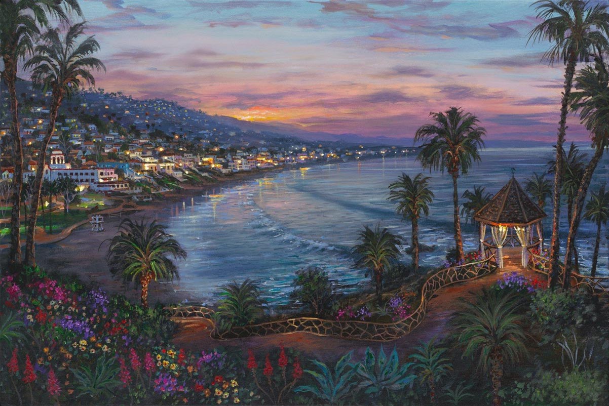 First Light Laguna - Original Painting, by Robert Finale - Village Gallery