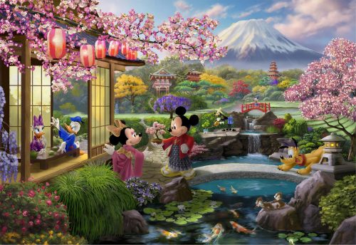 thomas kinkade mickey and minnie in japan