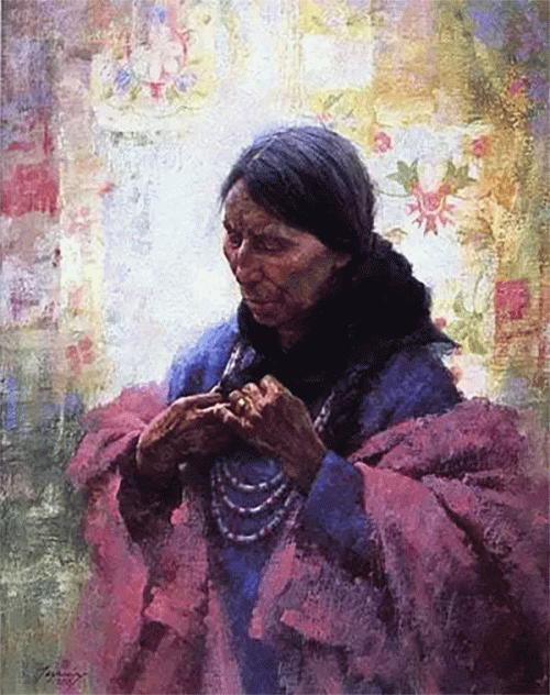 Cree Finery by Howard Terpning