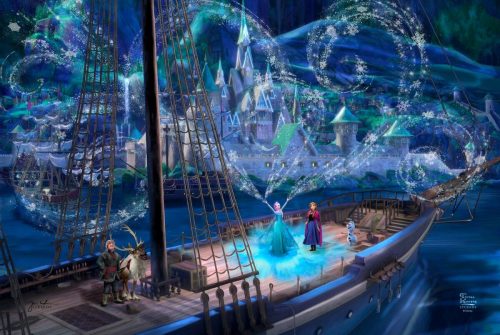thomas-kinkade-frozen love and magic