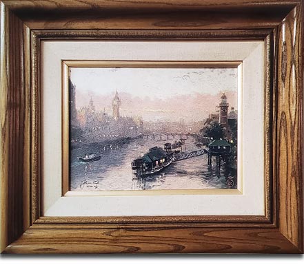 thomas kinkade london at sunset