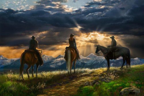 thomas kinkade under the big sky