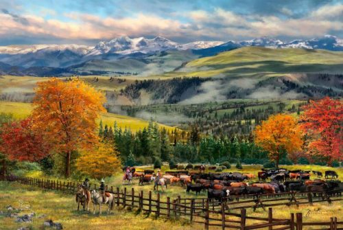 thomas kinkade yellowstone sky